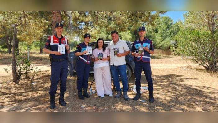 Didim'de jandarmadan orman yangını uyarısı