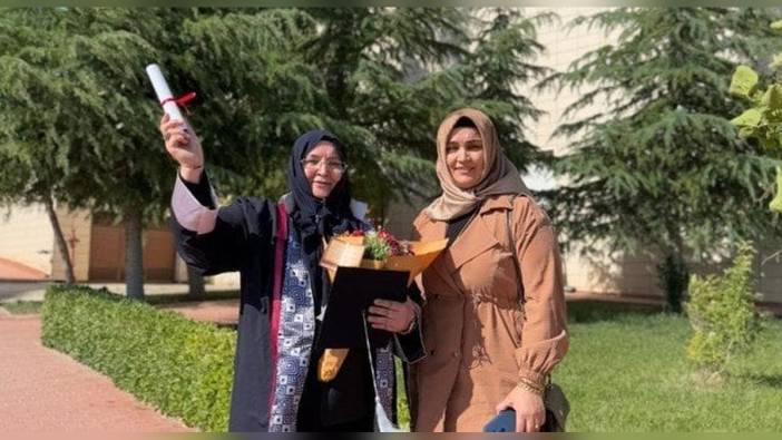 55 yaşındaki Fatma Demir Tavşanoğlu, 4 yıllık üniversite eğitimini tamamladı