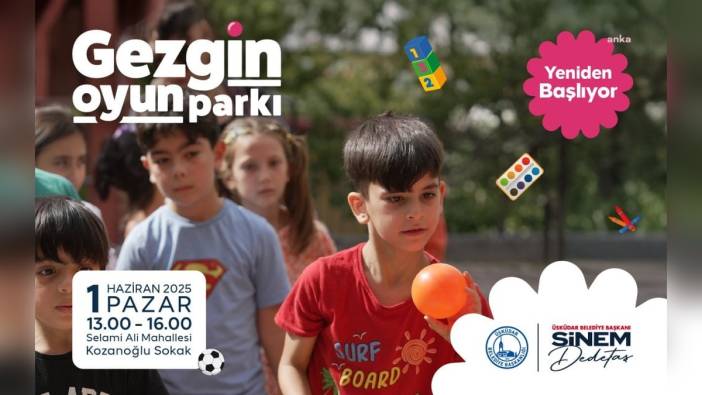 Üsküdar Belediyesi'nin Gezgin Oyun Parkı etkinlikleri yeniden başlıyor