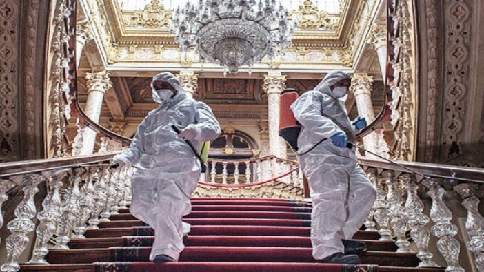 Dolmabahçe Sarayı'nda coronavirüs önlemi