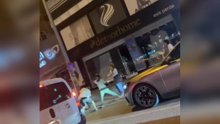 Bursa'da boks maçını aratmayan kavga