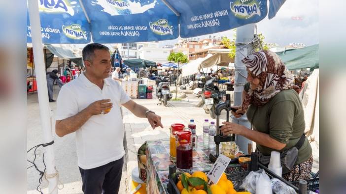 Manavgat Belediye Başkanı Kara, Perşembe pazarını ziyaret etti
