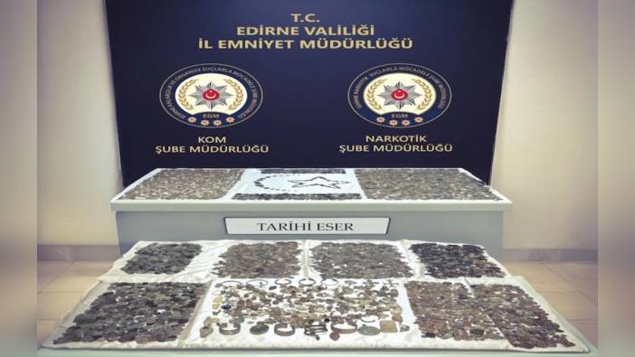 Kapıkule'de TIR'da 12 bin 770 parça tarihi eser ele geçirildi