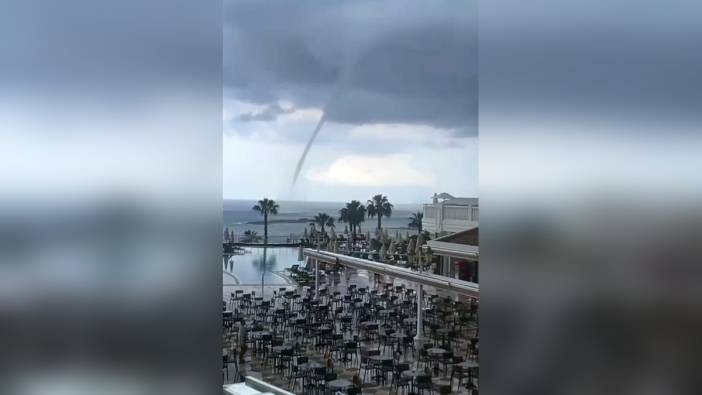 Antalya açıklarında denizde oluşan hortumlar kayboldu