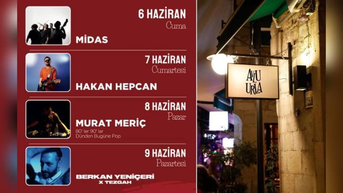 Avlu Urla, Kurban Bayramı’nda ücretsiz canlı müzik etkinlikleri düzenleyecek