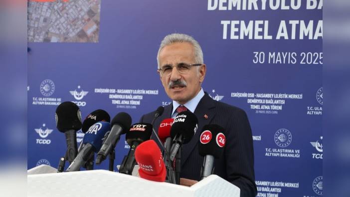 Eskişehir OSB-Hasanbey Lojistik Merkezi demir yolu bağlantısının temeli atıldı