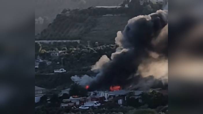 Hatay'da tekstil fabrikasında yangın