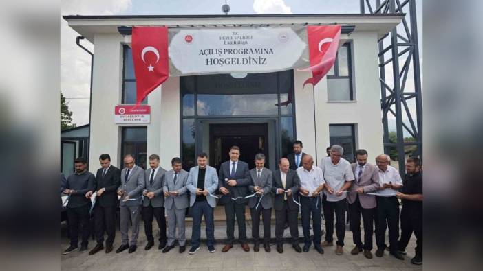 Düzce'de 2022 depreminde yıkılan Bataklıçiftlik köyü cami yeniden ibadete açıldı