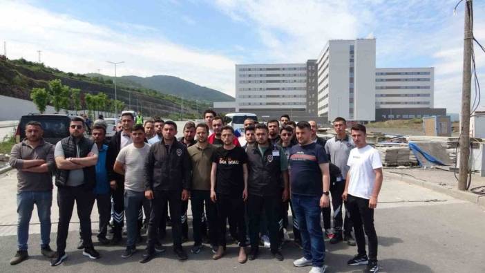 Samsun Şehir Hastanesi'nde 45 güvenlik görevlisi 3 aydır maaş alamıyor