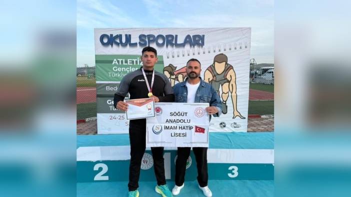 Bilecikli Abdülkerim Akdaş, gülle atmada Türkiye şampiyonu oldu