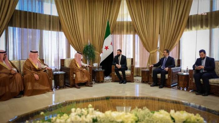 Suriye Cumhurbaşkanı Ahmed Şara, Suudi Arabistan Dışişleri Bakanı Faysal bin Ferhan Al Suud'u kabul etti