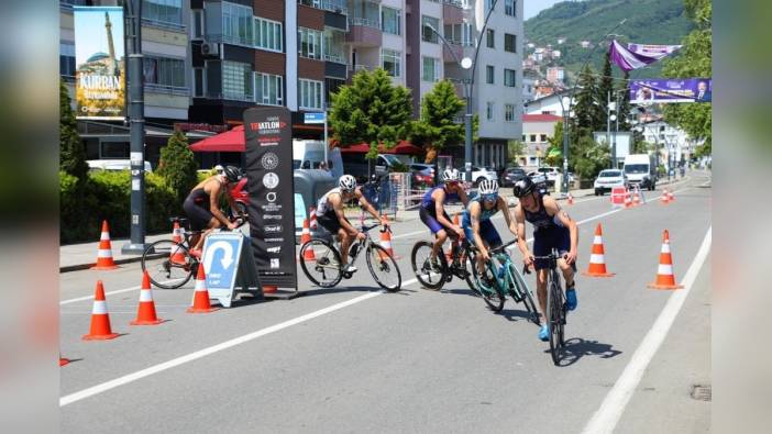 Ordu Triatlon Türkiye Kupası'nda 400 sporcu yarıştı