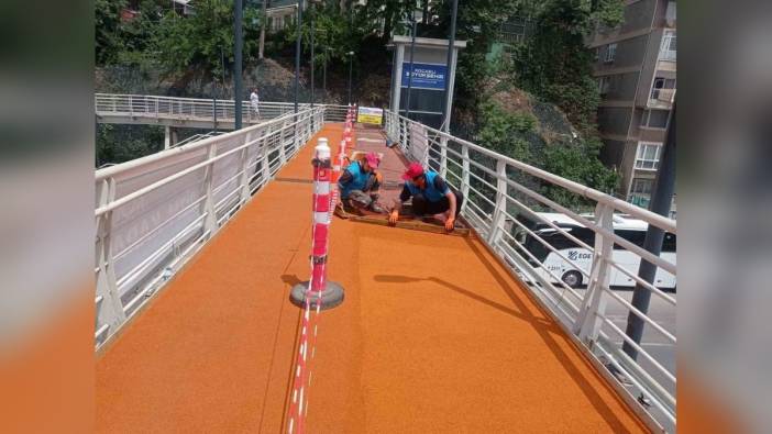 İzmit Yenidoğan üstgeçidi yenilendi