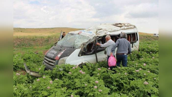 Amasya'da minibüs kazası: 1 ölü, 4 yaralı