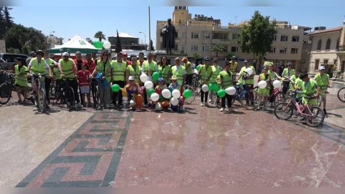 Kilis'te Yeşilay Haftası'nda bisiklet turu düzenlendi