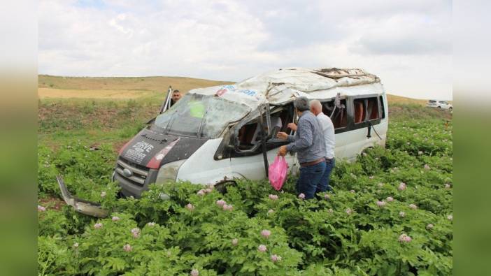 Amasya'da minibüs kazası: 1 ölü, 4 yaralı