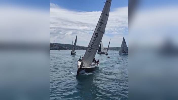 İstanbul Boğazı'nda yelkenliler kazadan döndü