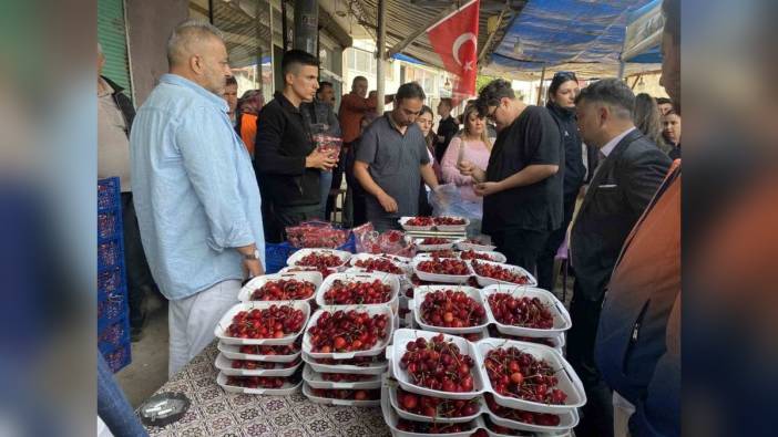 Alaşehir Uluderbent kiraz festivali'nde 2 kilo 592 gramla rekor kırıldı