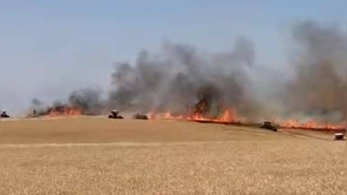 Diyarbakır'da buğday ekili arazide yangın: 120 dönüm zarar gördü