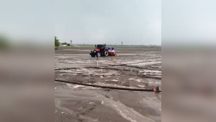 Kayseri'nin Yeşilhisar ilçesinde dolu yağışı: Ekili araziler zarar gördü