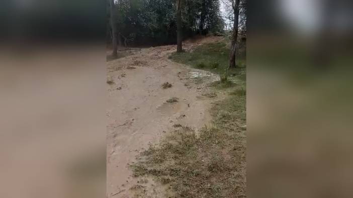 Kırşehir'in Kaman ilçesinde sel: Tarım arazileri zarar gördü