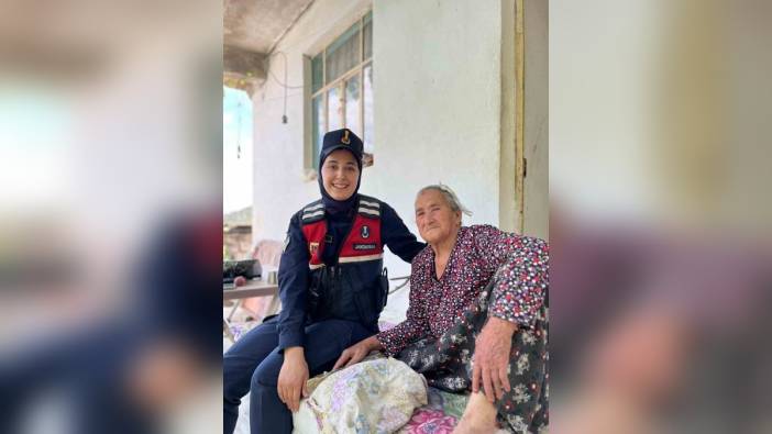 Aydın İl Jandarma Komutanlığı, Sultanhisar'da 80 yaş üstü büyükleri ziyaret etti
