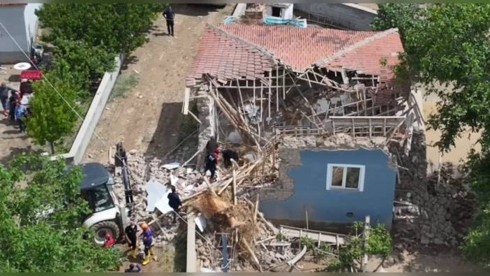 Kırşehir'de sel: 1 ev yıkıldı, 4 ev hasar gördü