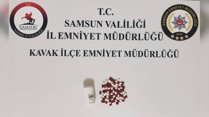 Samsun'da 56 uyuşturucu hap ele geçirildi