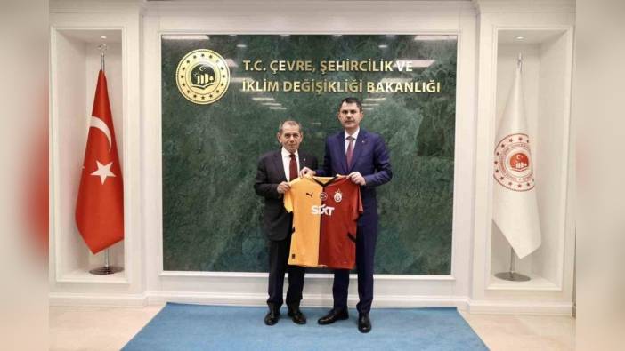 Bakan Kurum, Galatasaray Başkanı Özbek'i kabul etti