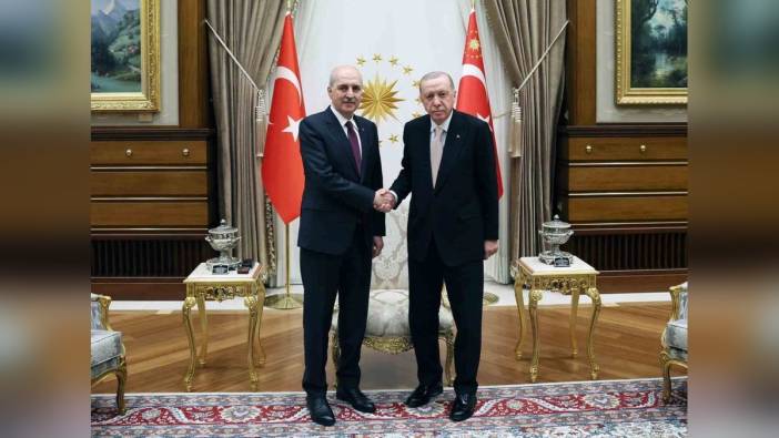 Cumhurbaşkanı Erdoğan, TBMM Başkanı Kurtulmuş'u kabul etti