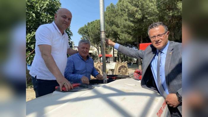 Alaşehir'de çiftçiler için ücretsiz su dolum istasyonu hizmete girdi