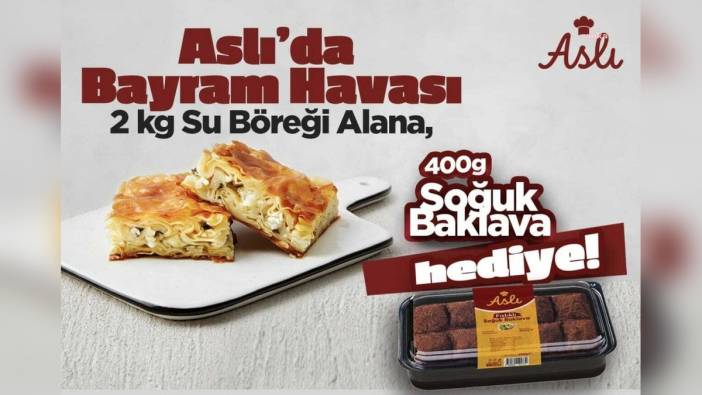 Aslı'dan Kurban Bayramı'na özel 2 kilograma 400 gram hediyeli kampanya