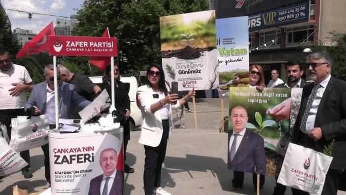 Zafer Partisi'nden 'Ümit Özdağ'a Özgürlük' fidanları