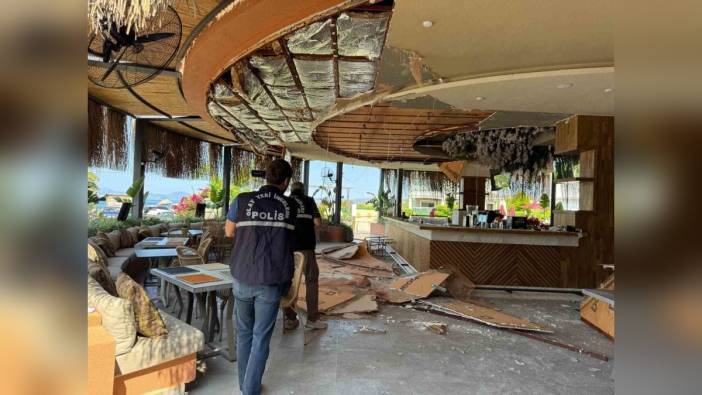Fethiye'de restoran tavanı çöktü: 5 yabancı uyruklu yaralı