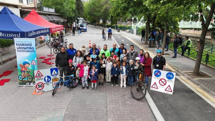 Eskişehir Büyükşehir Belediyesi'nden 'Bisikletli Ulaşımla Tanışıyorum' projesi