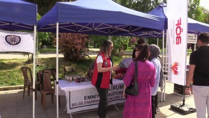 Erzurum'da öğrencilere 'El Ele Güvenli Geleceğe' projesi anlatıldı