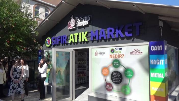 Edirne Belediyesi'nden Sıfır Atık Market uygulaması
