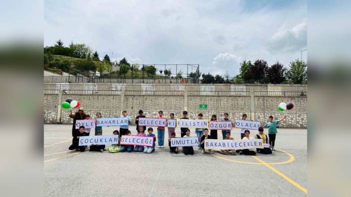 Elmadağ'da Filistin için farkındalık etkinliği