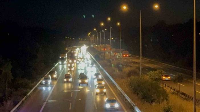 Anadolu Otoyolu'nda bayram yoğunluğu