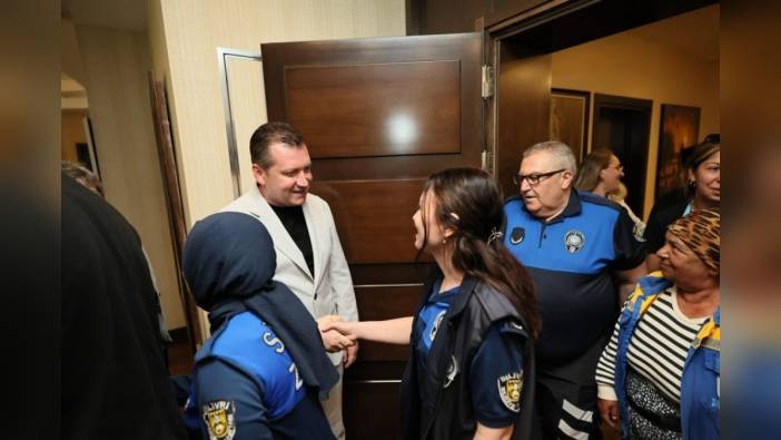 Silivri Belediye Başkanı Balcıoğlu, personelle bayramlaştı