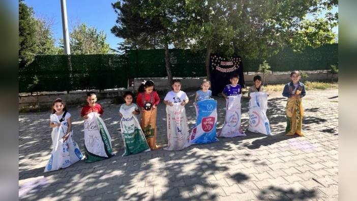 Hisarcık Kutluhallar İlk-Ortaokulunda geleneksel çocuk oyunları şenliği düzenlendi