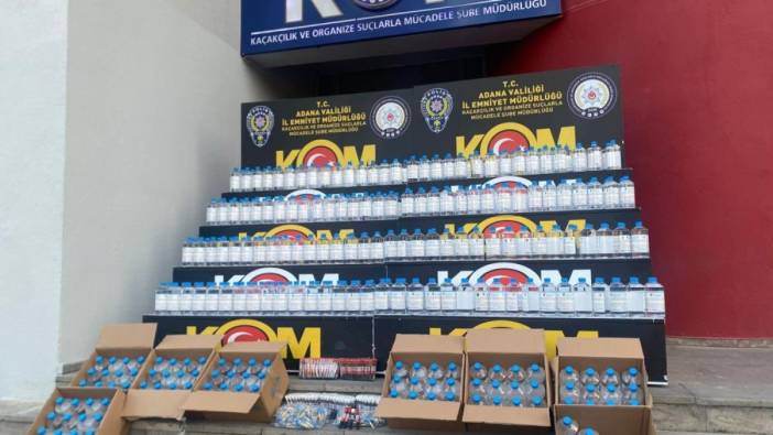 Adana'da sahte içki üreticilerine gözaltı