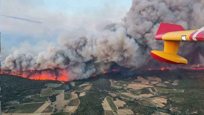Fransa'nın Aude bölgesinde orman yangını çıktı! 1 ölü, 9 yaralı