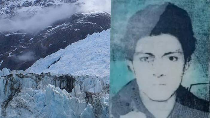 Cesedi eriyen buzulların arasından çıktı