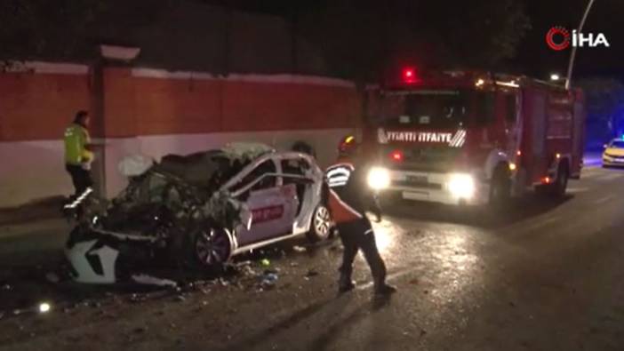 Büyükçekmece'de feci kaza! 1 ölü, 4 yaralı