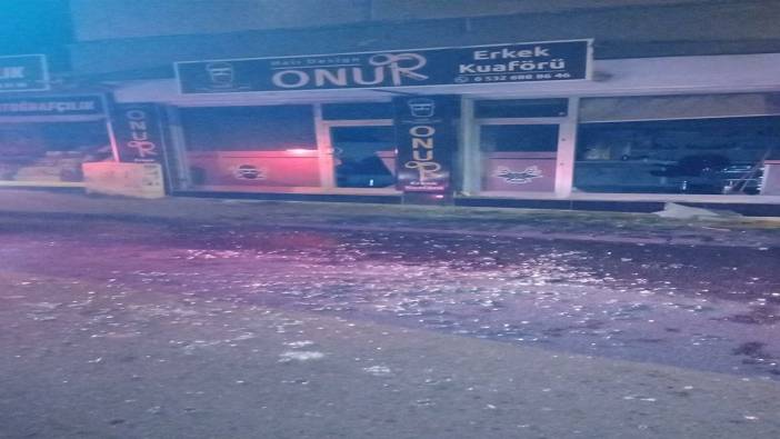 Berber dükkanına molotof kokteylli saldırı