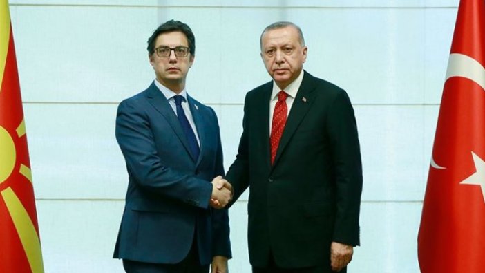 Cumhurbaşkanı Erdoğan ile Kuzey Makedonya Cumhurbaşkanı ile görüştü
