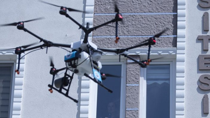 Edirne dronla havadan da dezenfekte ediliyor