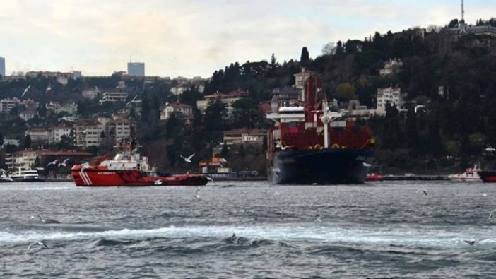Boğazı kirleten kuru yük gemisine 2 milyon 397 bin lira ceza
