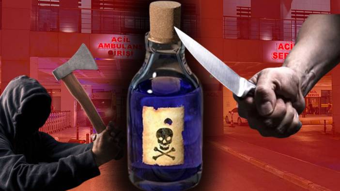 Oğul evde terör estirdi: Ailesine bıçak ve baltayla saldırdı